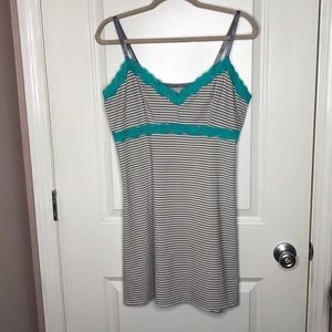 White and Gray Stripe Chamise